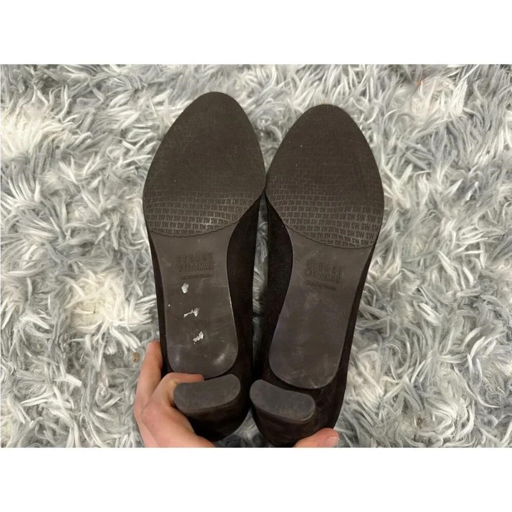 Stuart Weitzman Brown Suede Pumps Vintage VTG 6.5